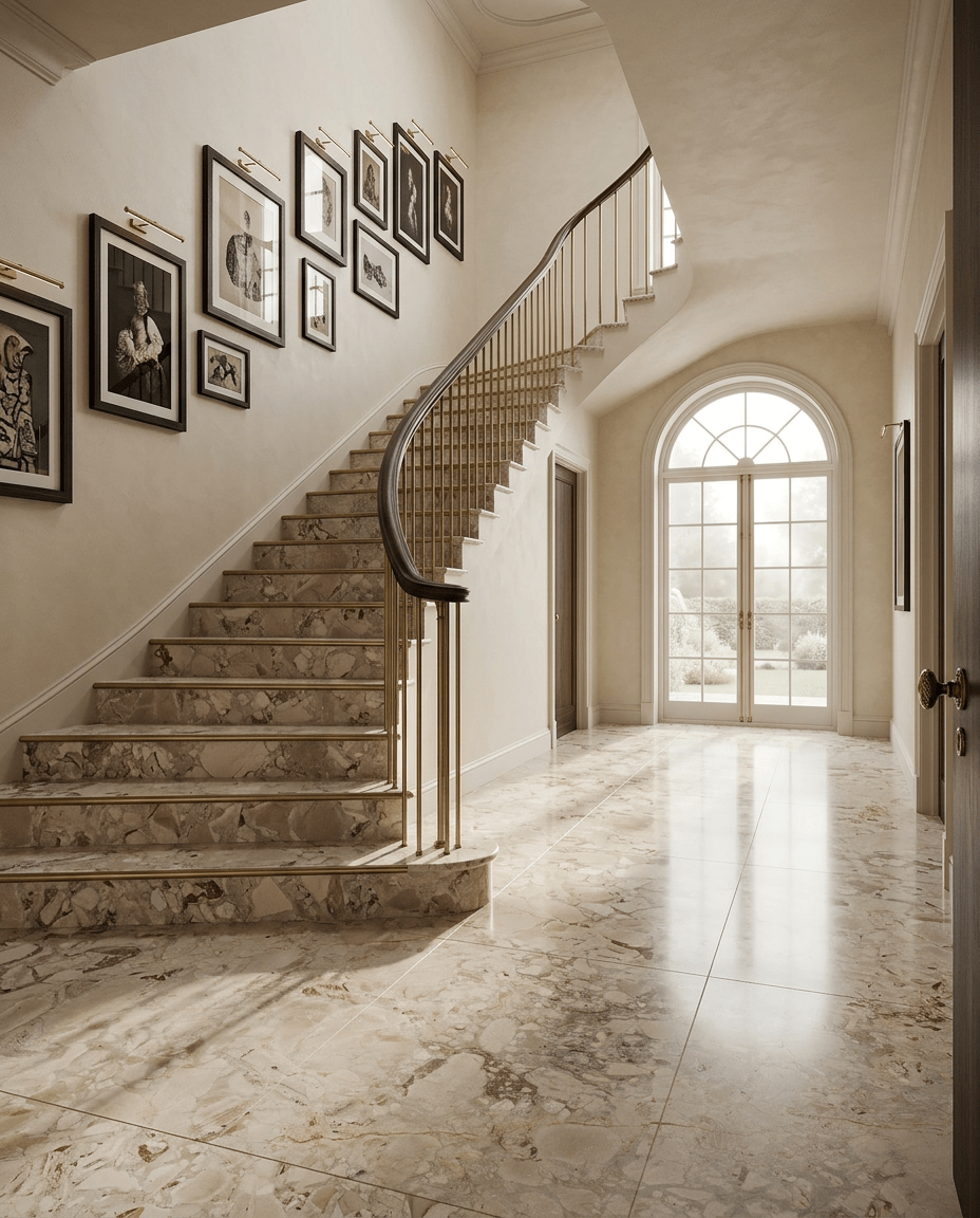 Botticelli Breccia Rose Marble Honed Slab - Cemento Collection