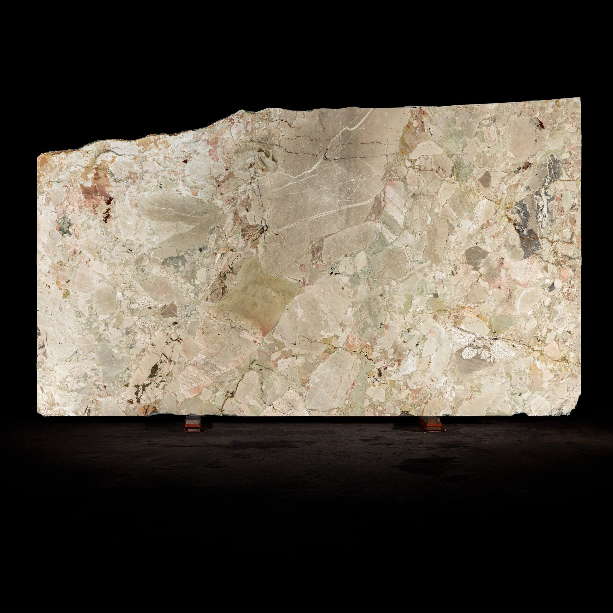 Botticelli Breccia Rose Marble Honed Slab (B2) - Cemento Collection