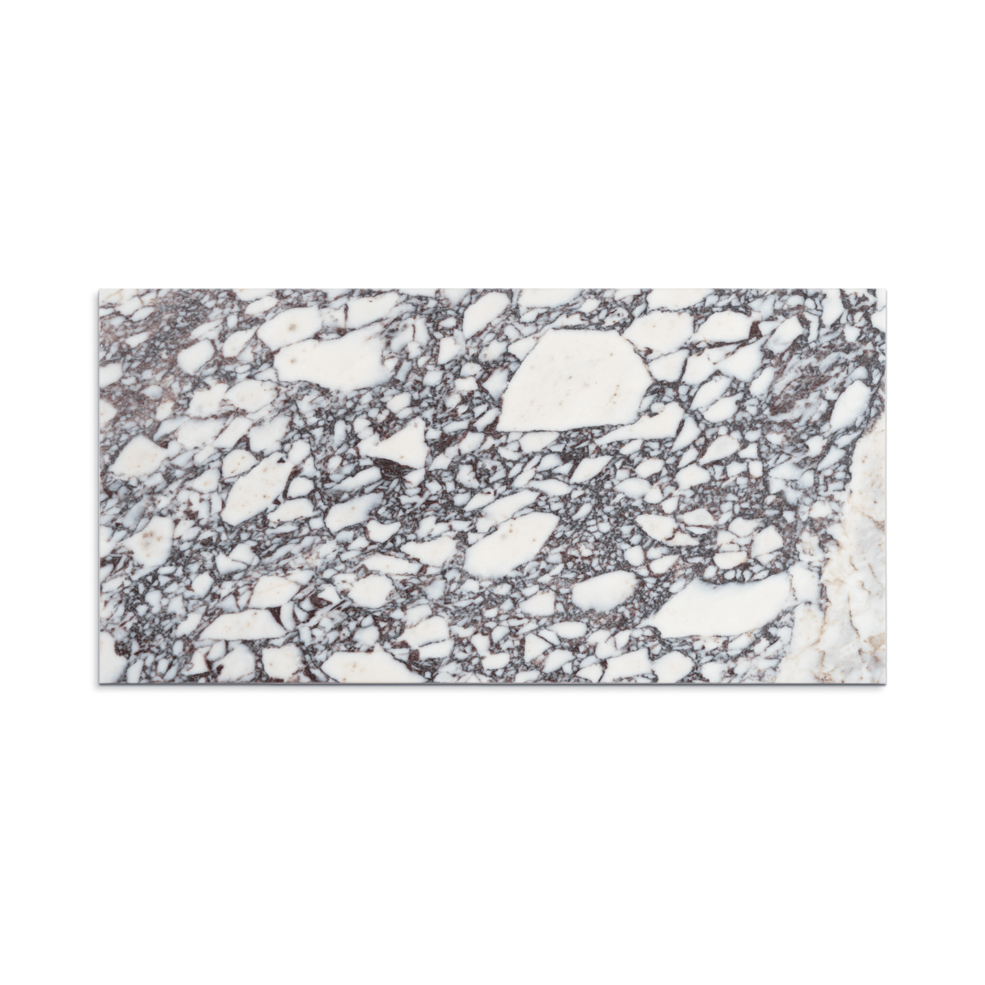 Breccia Viola Marble 12x24 Honed Field Tile - Cemento Collection
