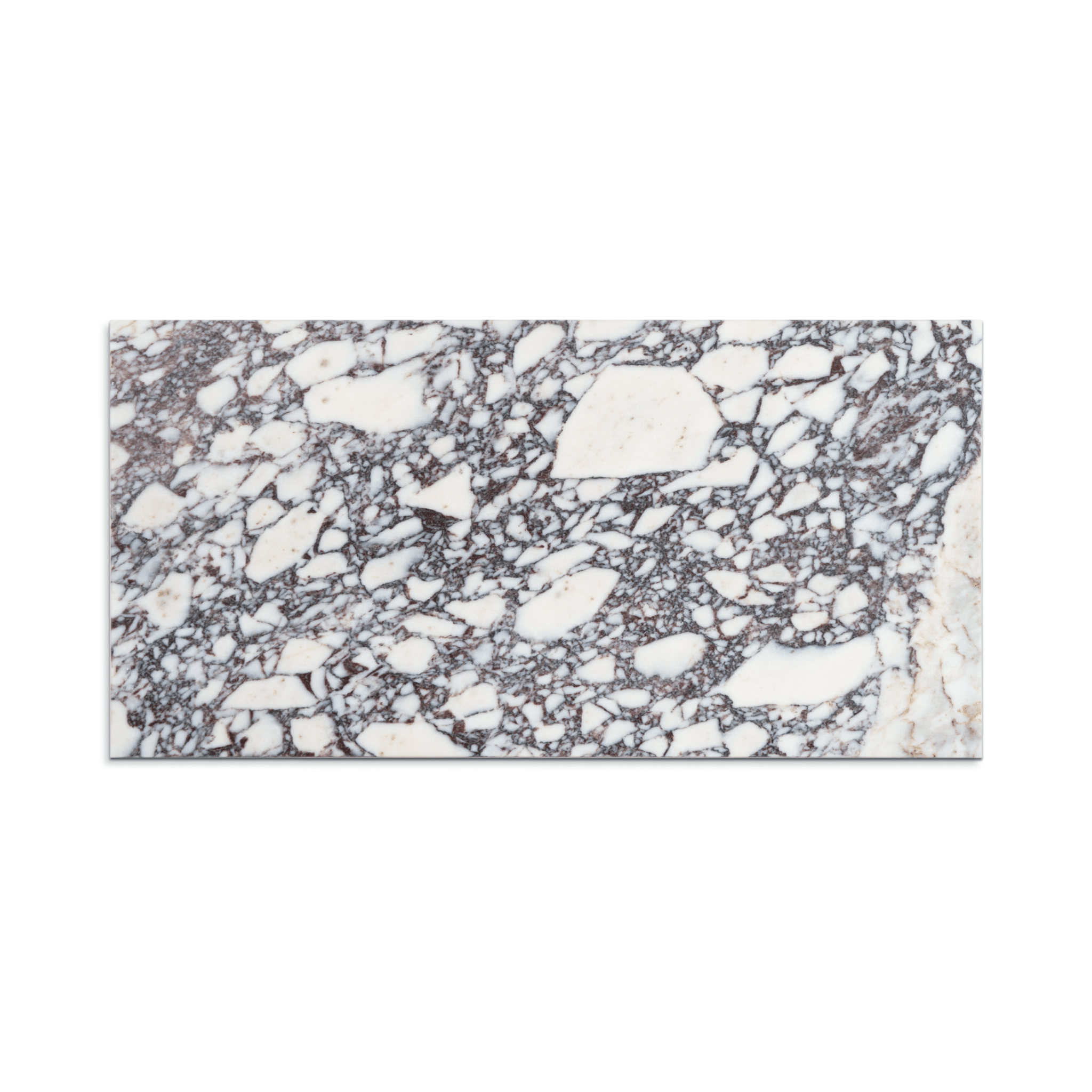 Breccia Viola Marble 12x24 Honed Field Tile - Cemento Collection