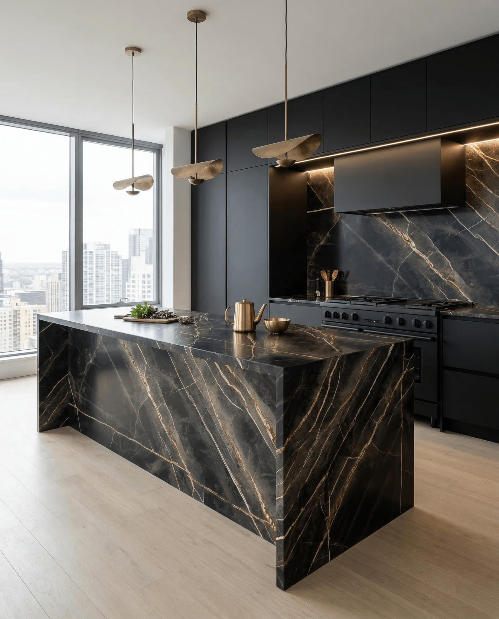 Bronze Fantasy Honed Slab - Cemento Collection