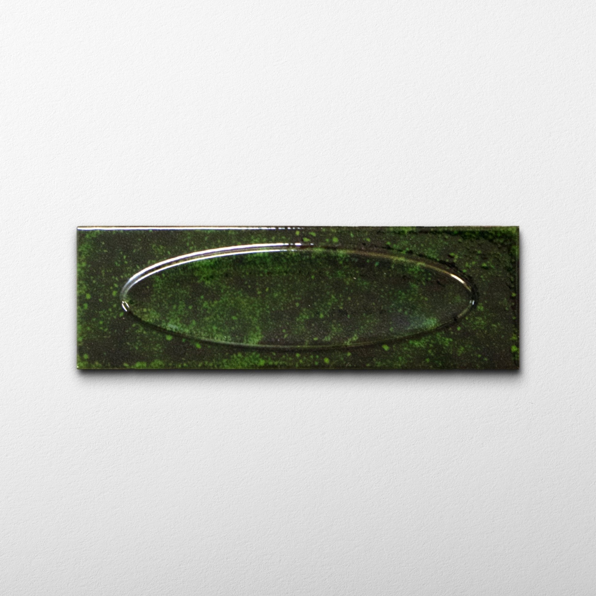 Bubble 2.5x8 Brick Alpine Green Ceramic Tiles