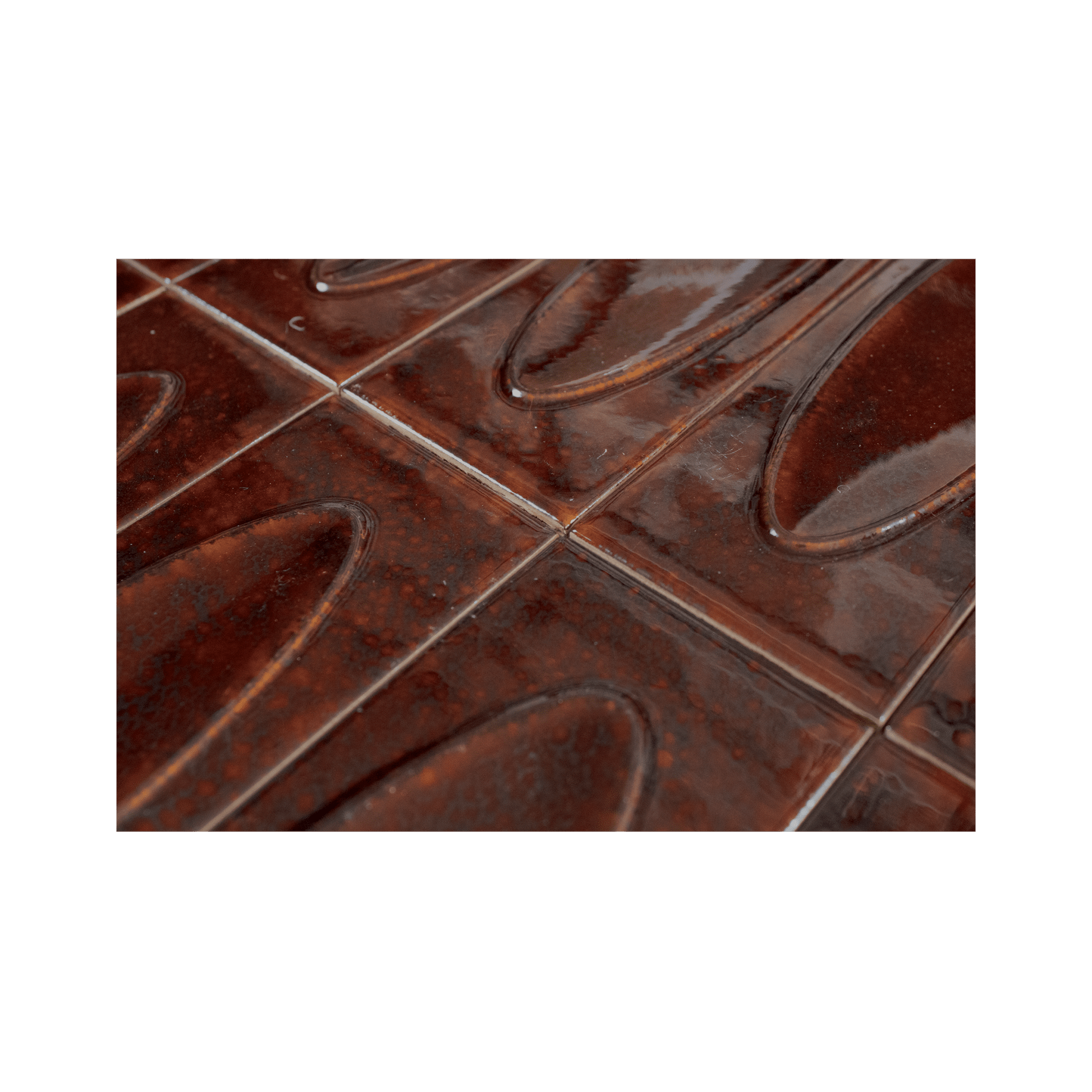 Bubble 2.5x8 Brick Saffron Red Ceramic Tiles - Cemento Collection
