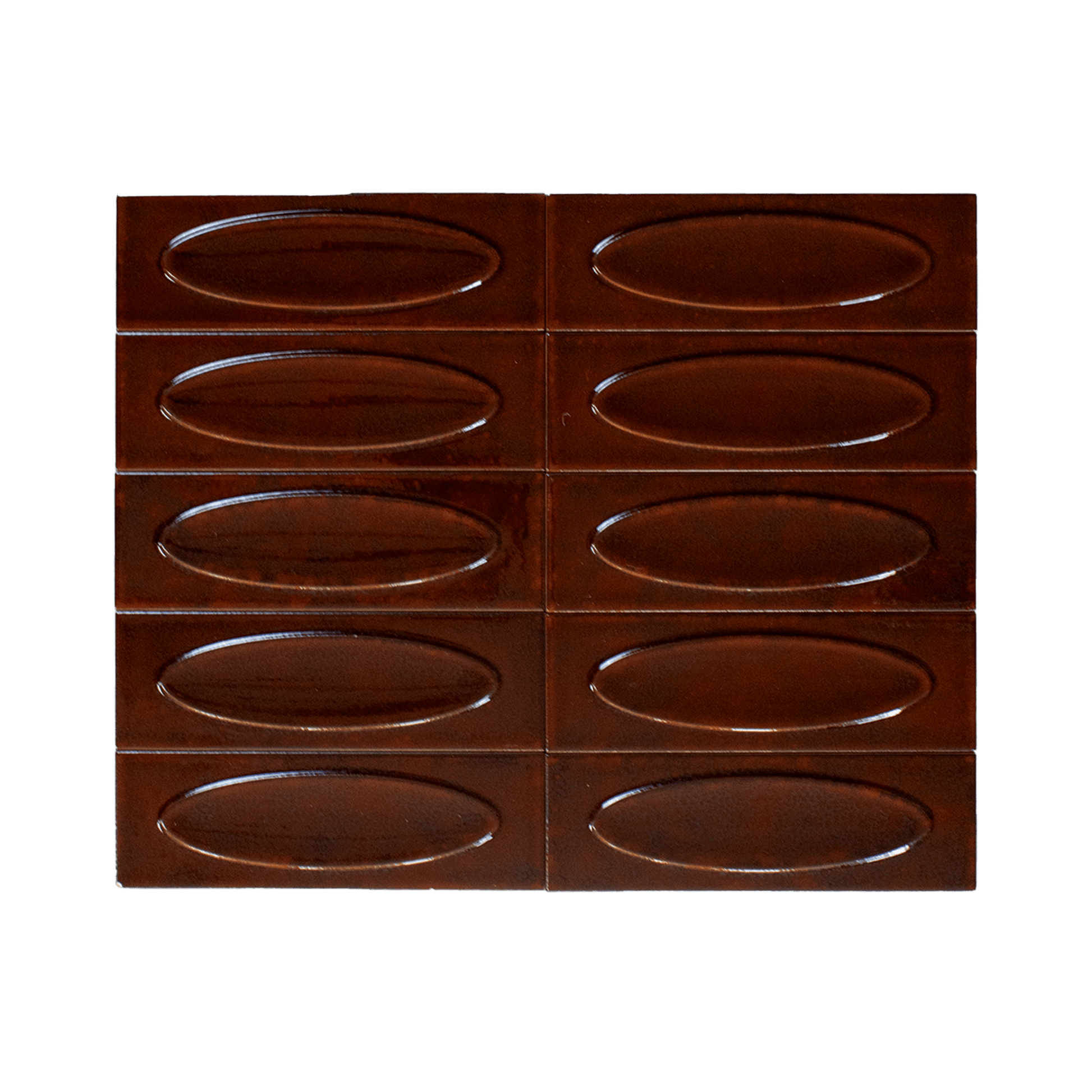 Bubble 2.5x8 Brick Saffron Red Ceramic Tiles - Cemento Collection