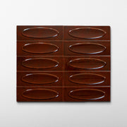Bubble 2.5x8 Brick Saffron Red Ceramic Tiles
