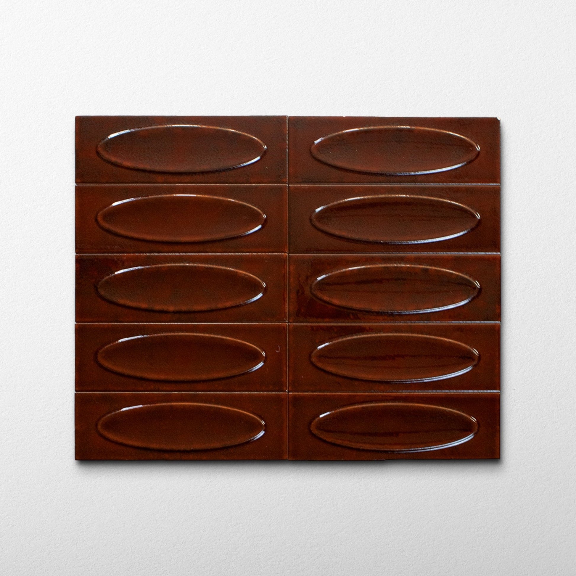 Bubble 2.5x8 Brick Saffron Red Ceramic Tiles