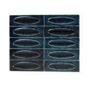 Bubble 2.5x8 Brick Sapphire Blue Ceramic Tiles - Cemento Collection