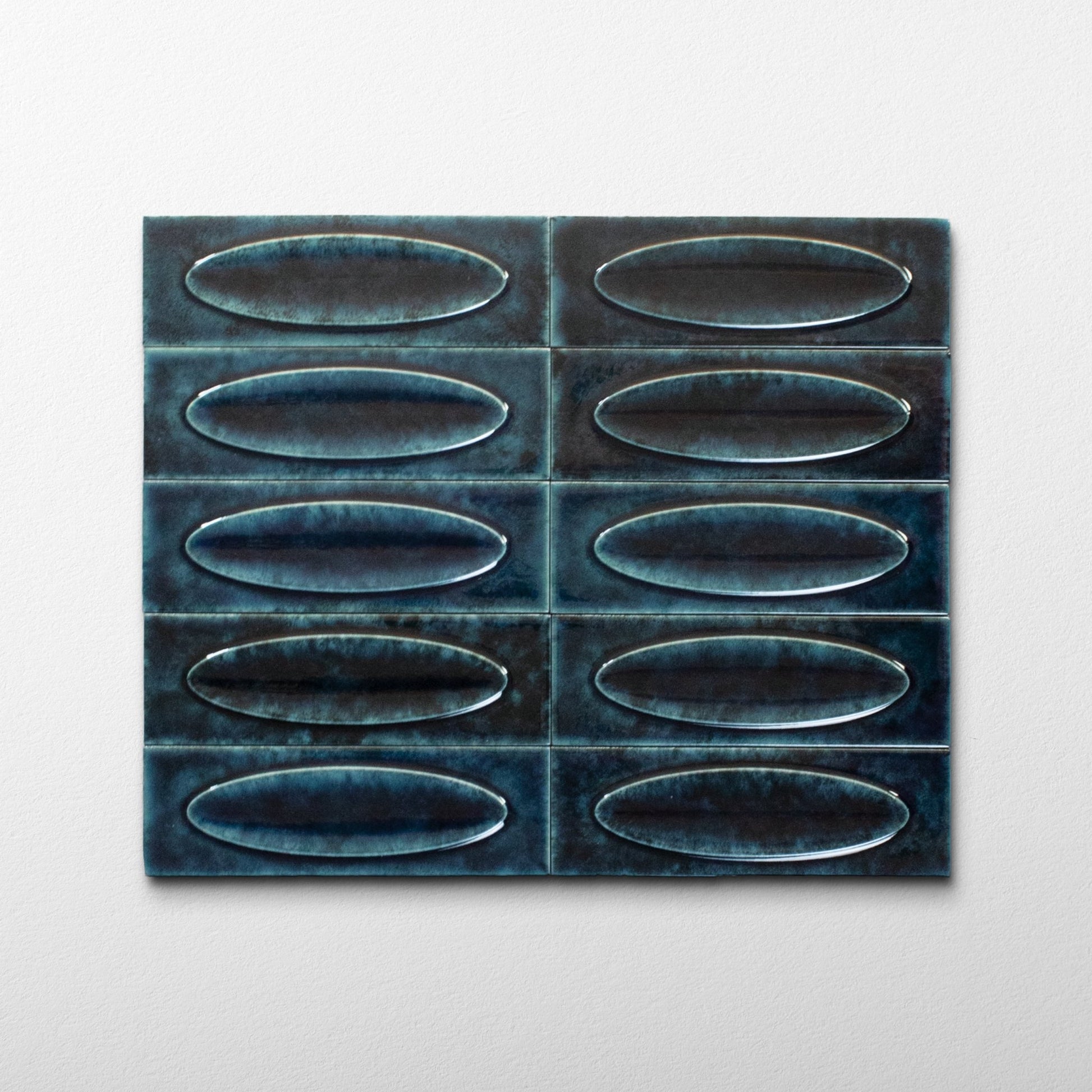 Bubble 2.5x8 Brick Sapphire Blue Ceramic Tiles