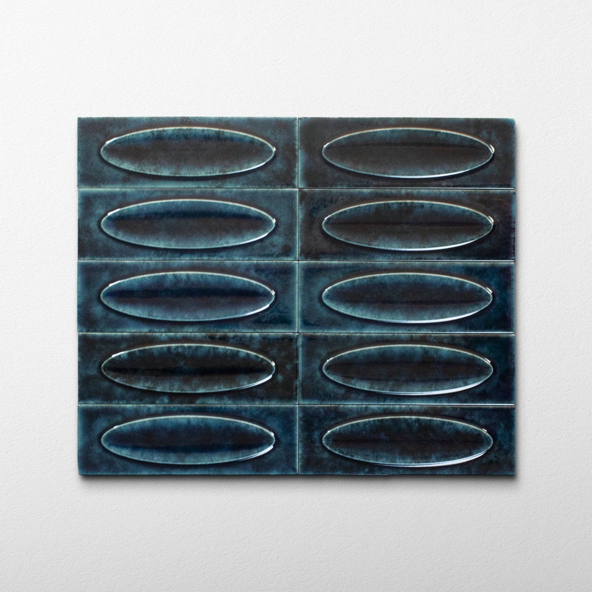 Bubble 2.5x8 Brick Sapphire Blue Ceramic Tiles