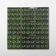 Bubble 4x4 Square Alpine Green Ceramic Tiles