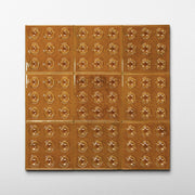 Bubble 4x4 Square Golden Yellow Ceramic Tiles