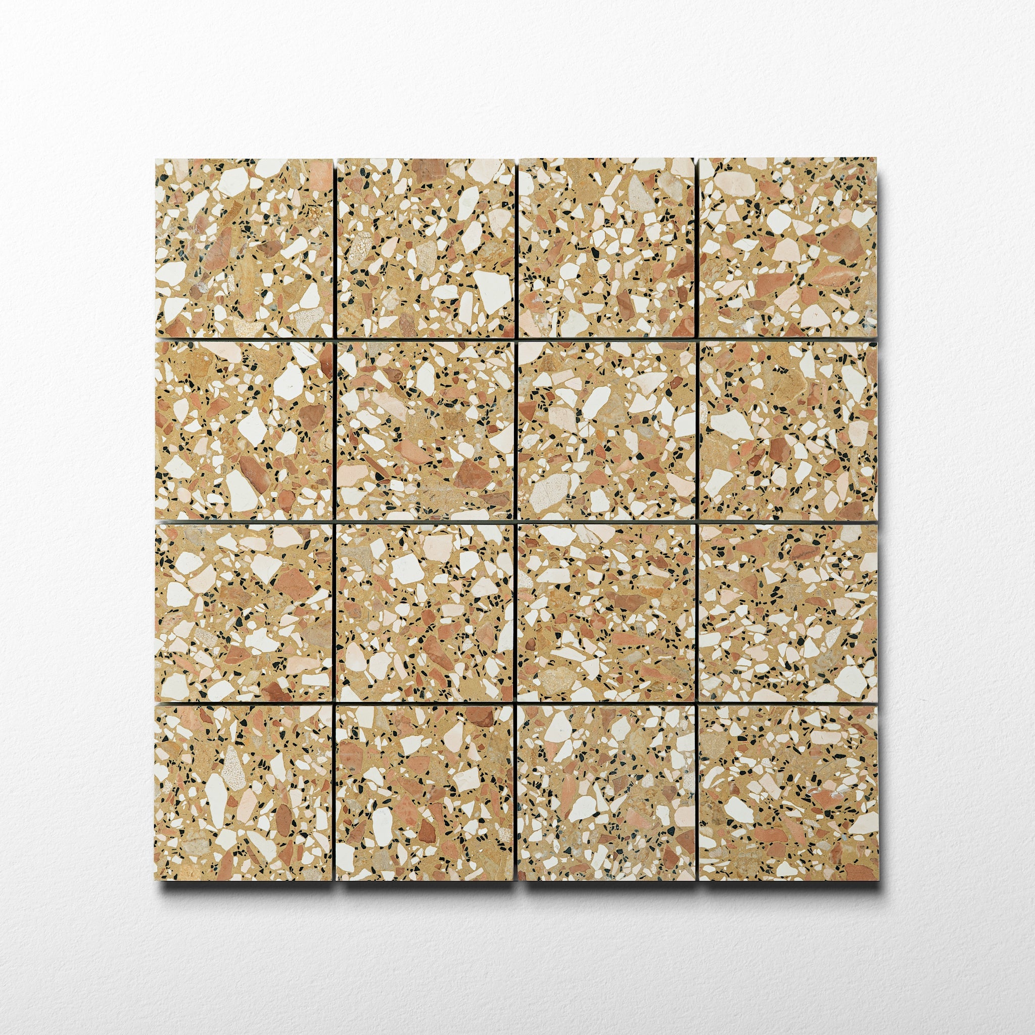 Budelli Cognac 16x16 Terrazzo Tile | Cemento Collection - Cemento