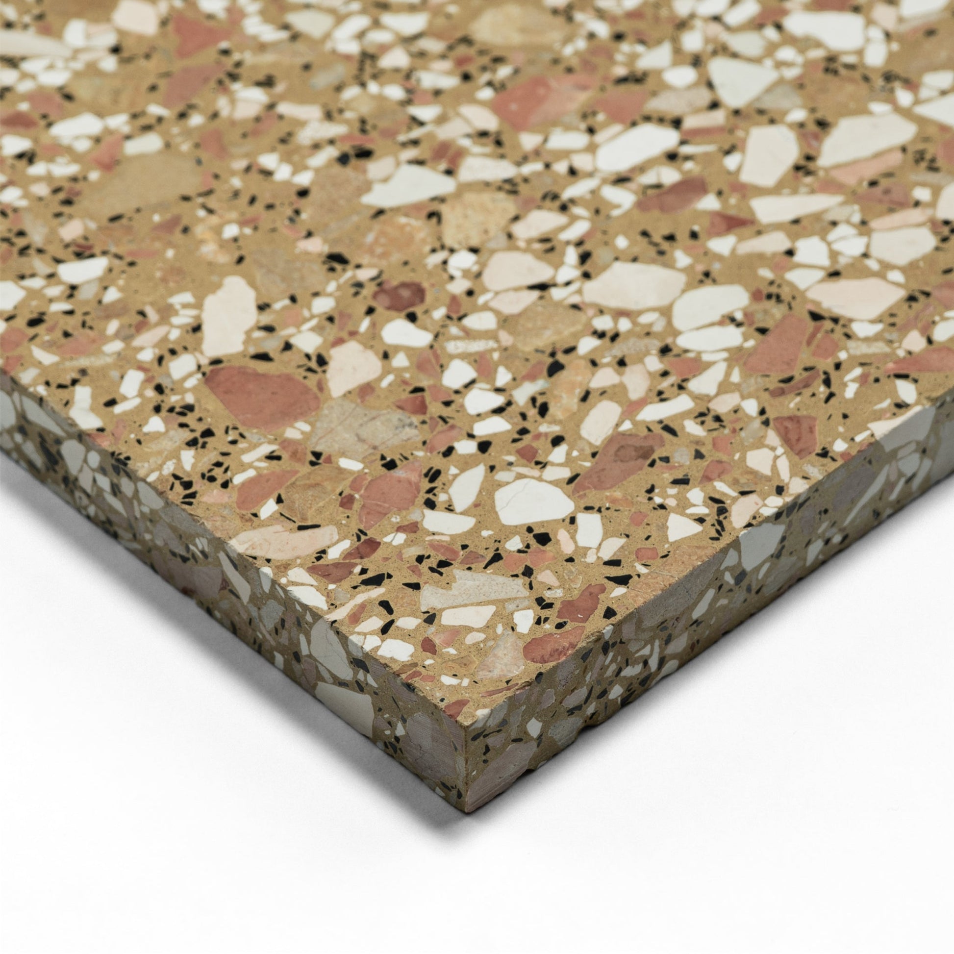Budelli Cognac 16x16 Terrazzo Tile - Cemento Collection