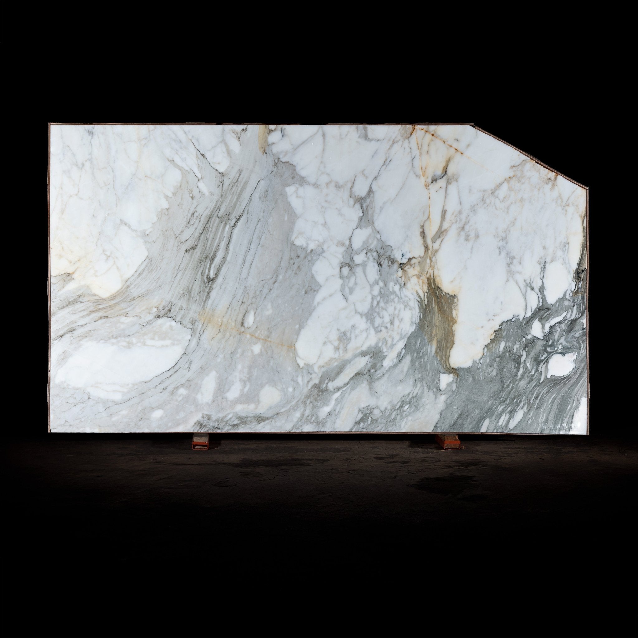 Calacatta Gold Marble Honed Slab - Cemento Collection