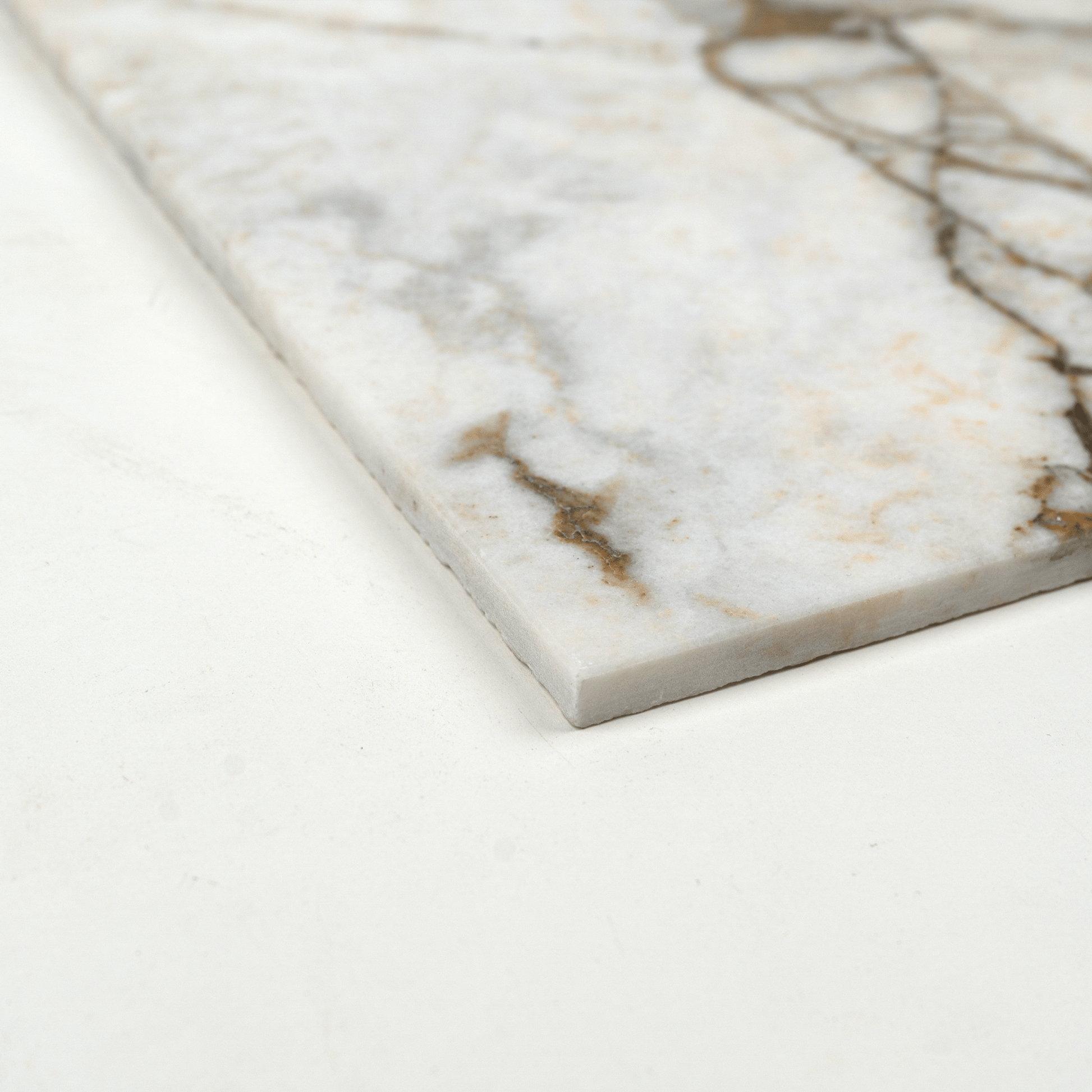 Calacatta Green Marble 12x24 Honed Field Tile - Cemento Collection