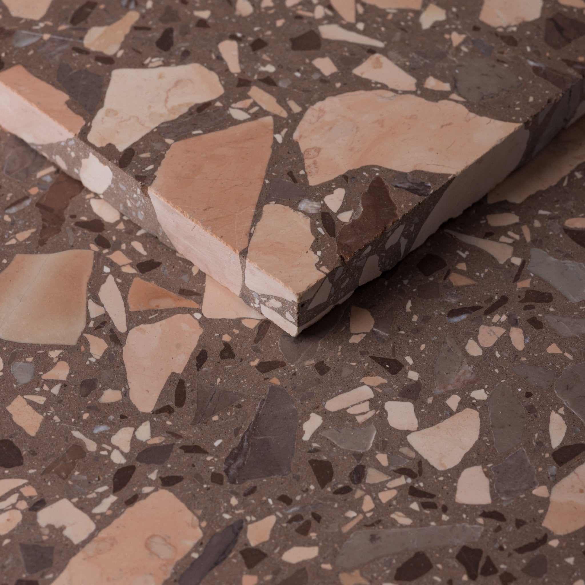 Campionna Salmon 16x16 Terrazzo Tile - Cemento Collection