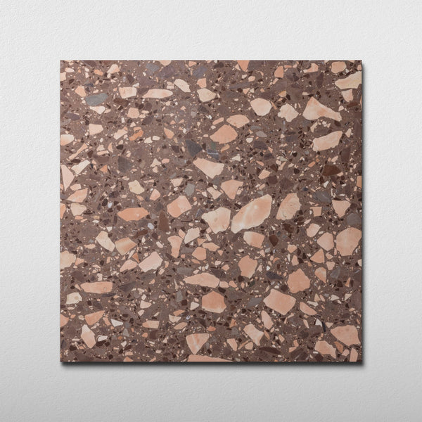Campionna Salmon 16x16 Terrazzo Tile | Cemento Collection