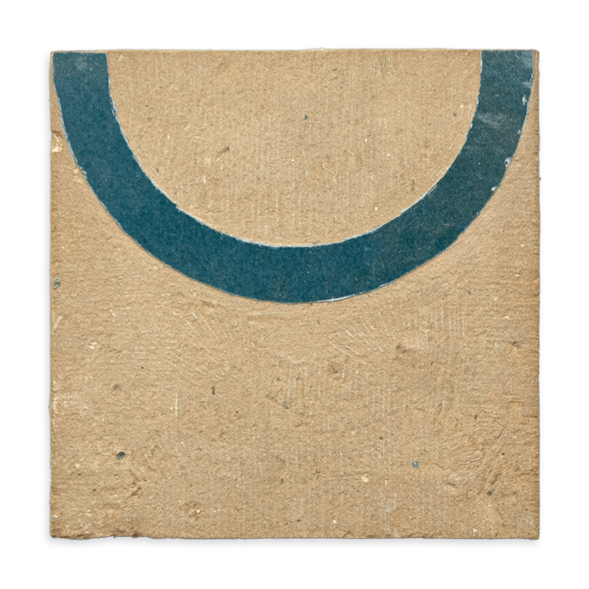 Chiseled 4x4 Circular Aquamarine Green Zellige Tile - Cemento Collection