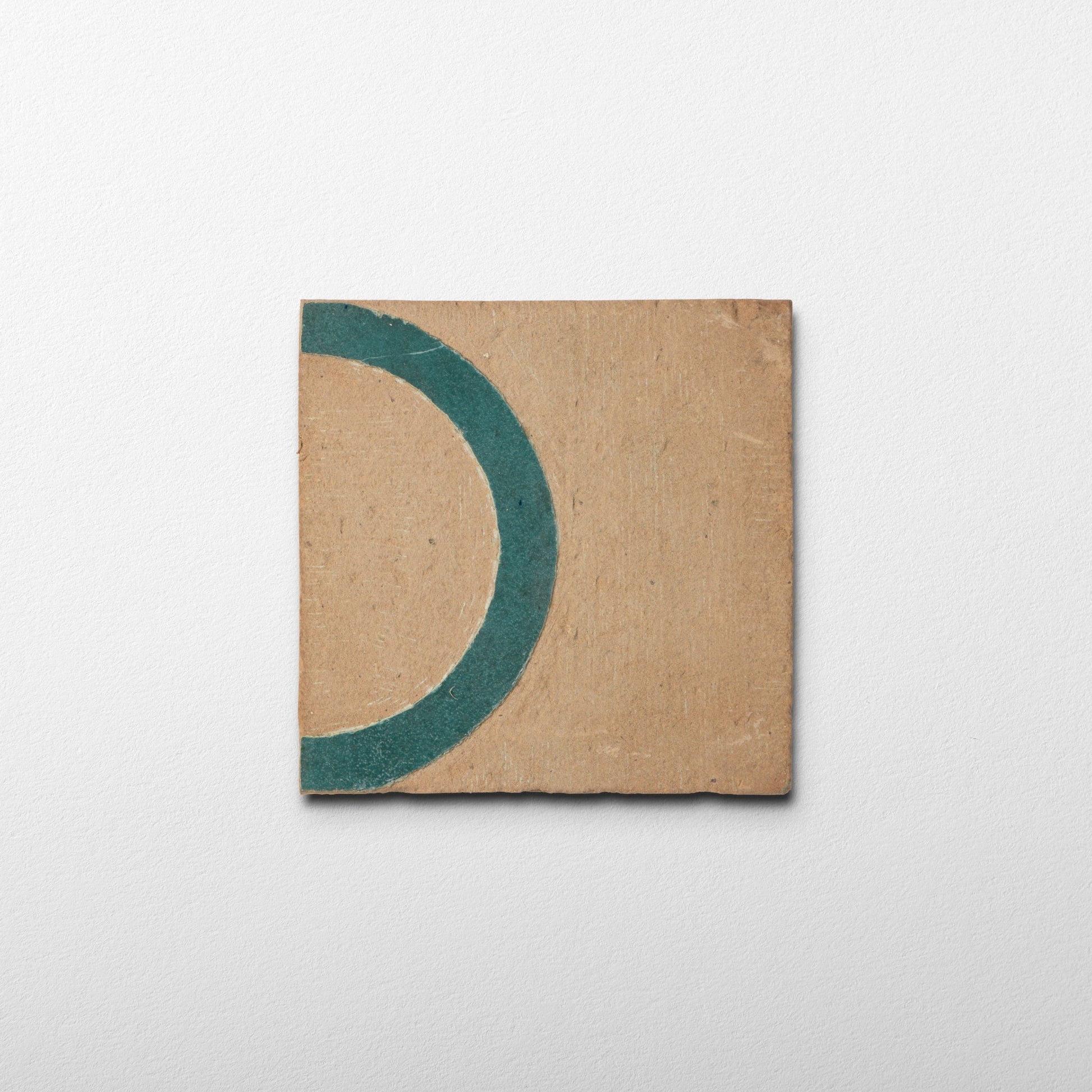 Chiseled 4x4 Circular Aquamarine Green Zellige Tile - Cemento Collection