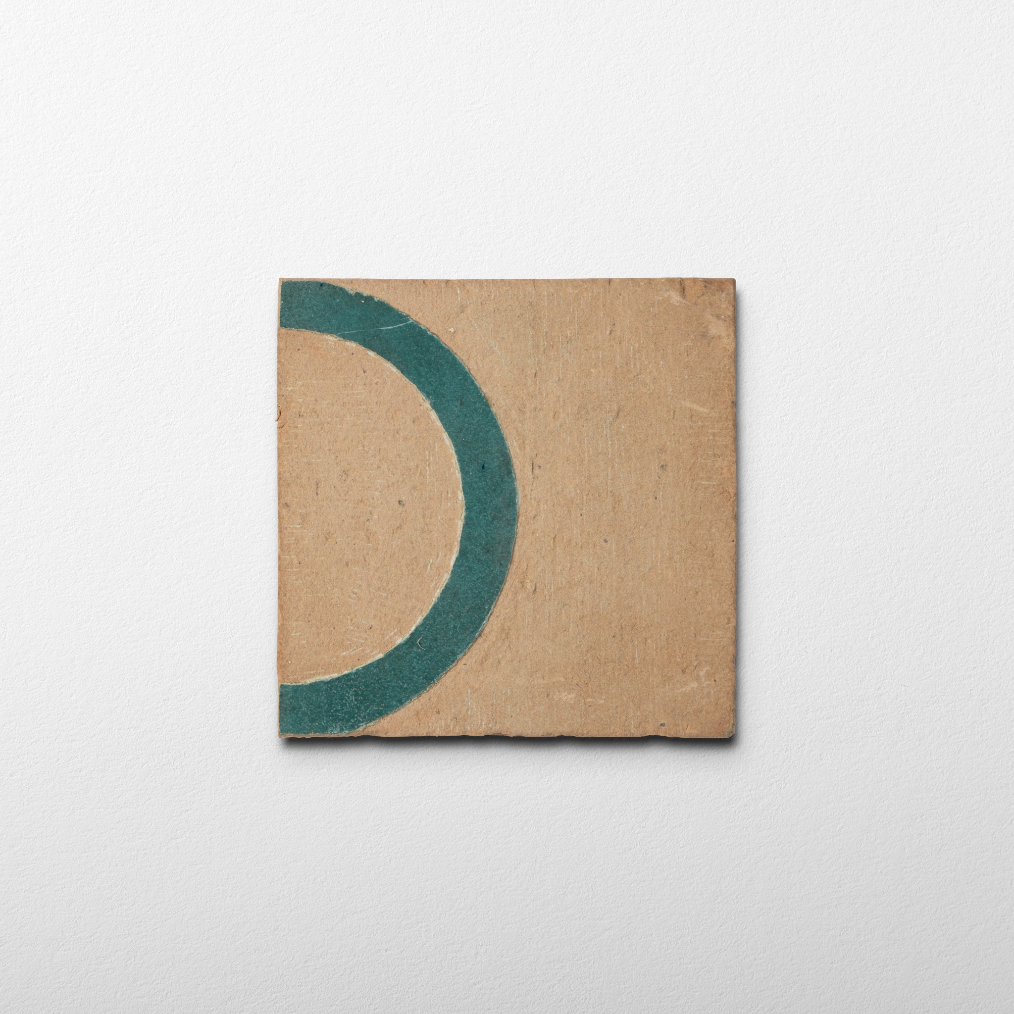 Chiseled 4x4 Circular Aquamarine Green Zellige Tile - Cemento Collection
