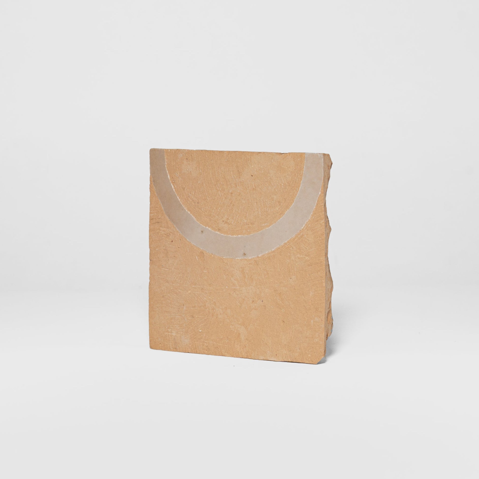 Chiseled 4x4 Circular Ecru White Zellige Tile - Cemento Collection