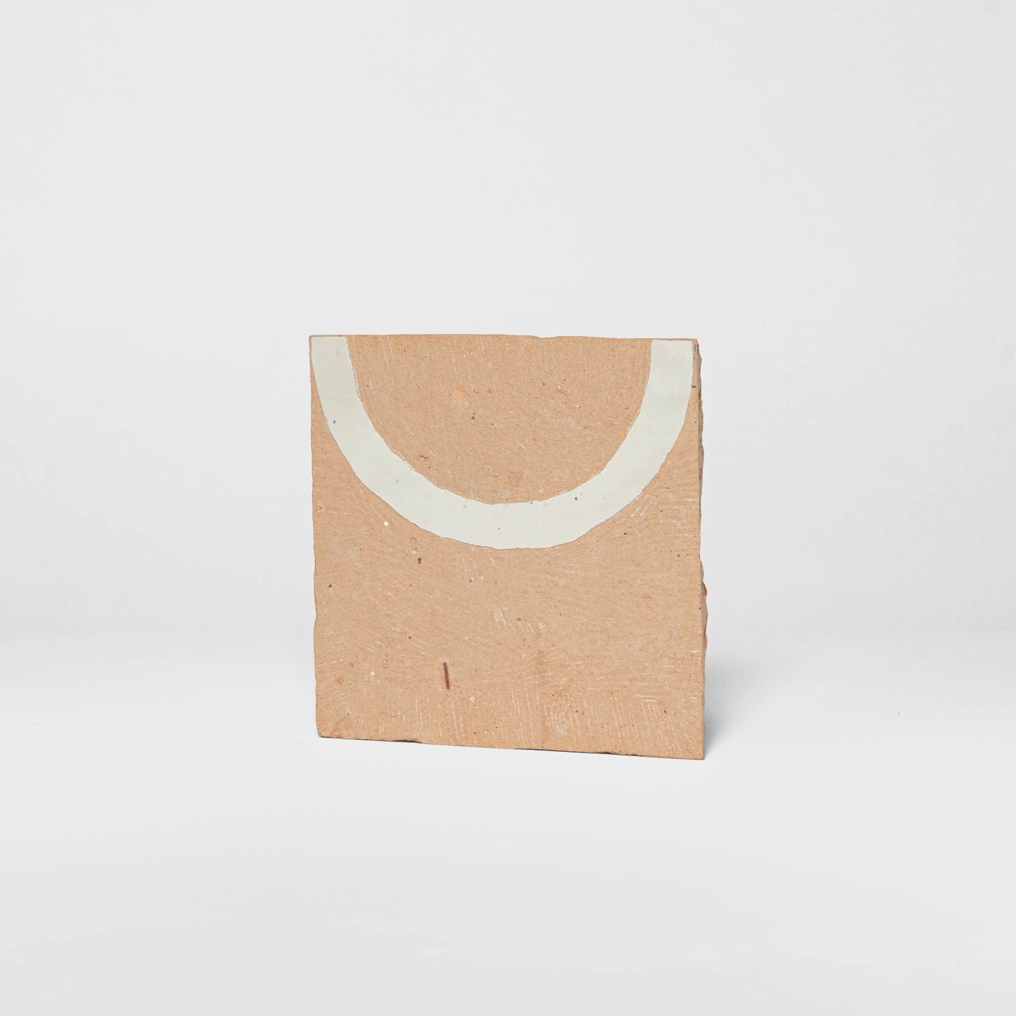 Chiseled 4x4 Circular Off White Zellige Tile - Cemento Collection