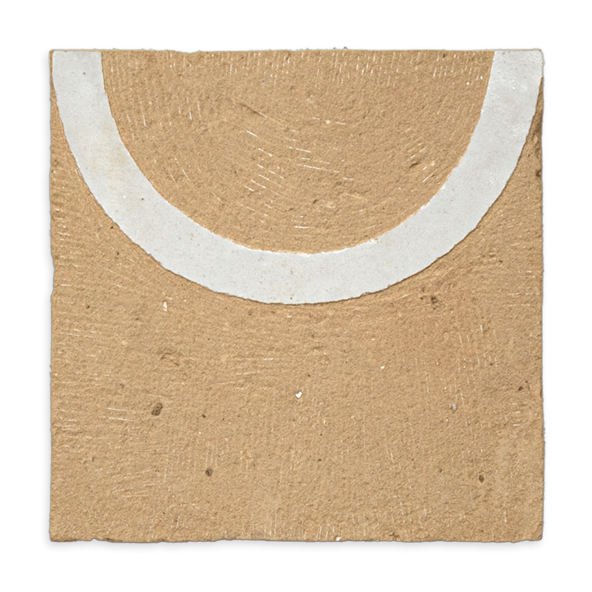Chiseled 4x4 Circular Off White Zellige Tile - Cemento Collection