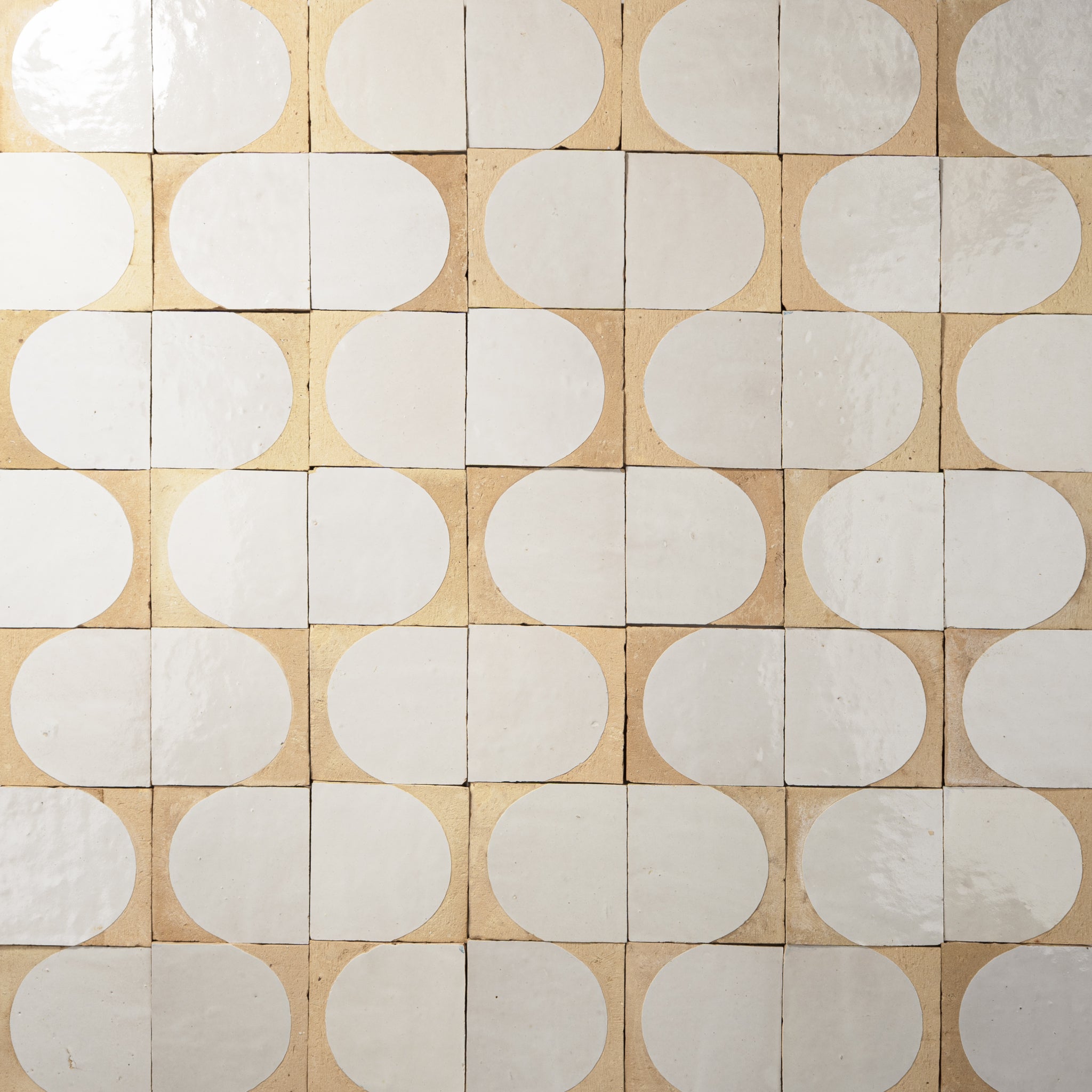 Off-White Zellige Tile 4x4 - Cemento Collection