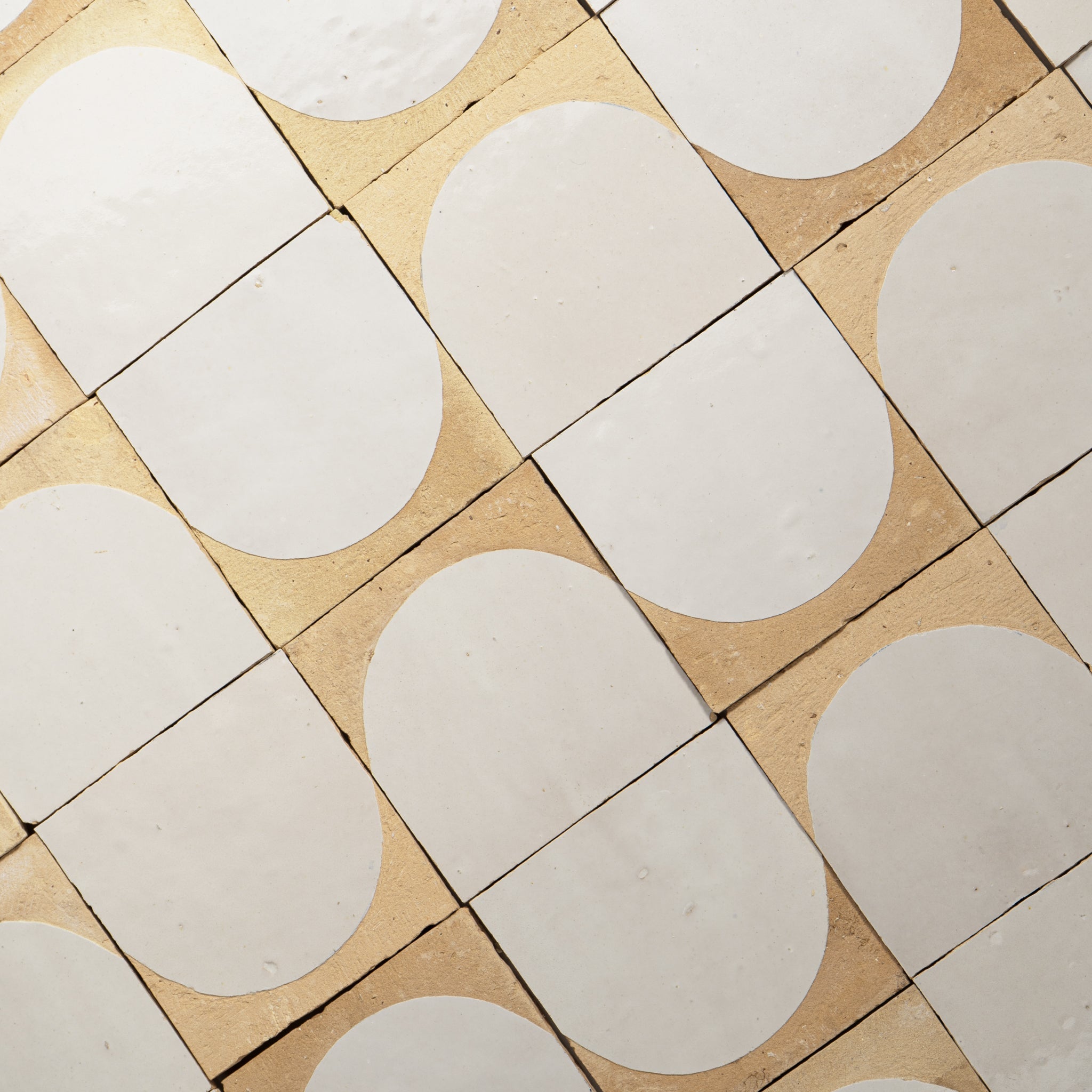 Off-White Zellige Tile 4x4 - Cemento Collection