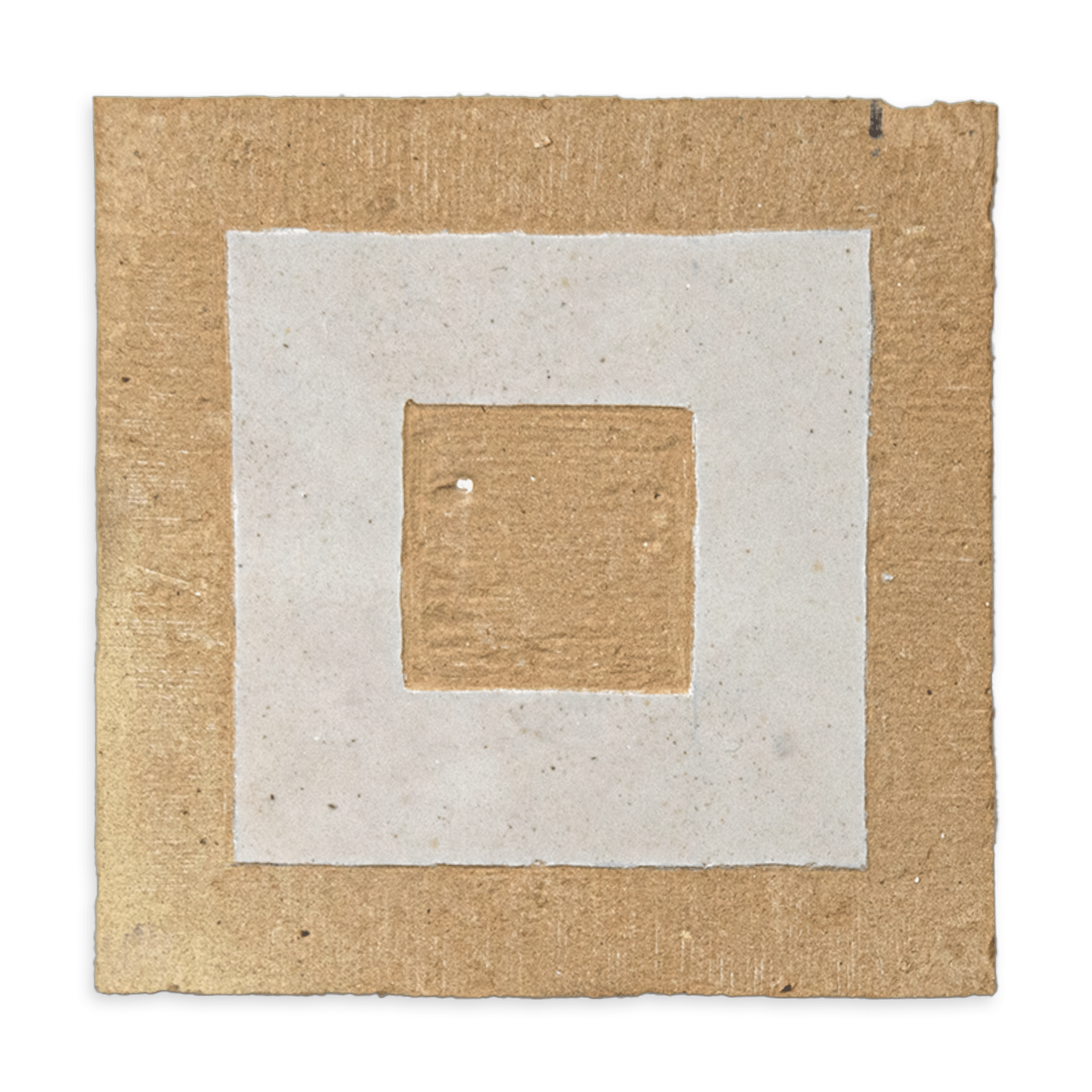 Chiseled 4x4 Square Off White Zellige Tile - Cemento Collection
