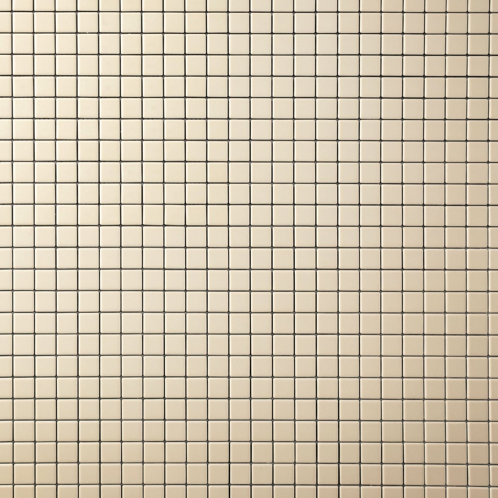 Chroma Grid | Almond Cream 1x1" Square Matte Mosaic Tile - Cemento Collection