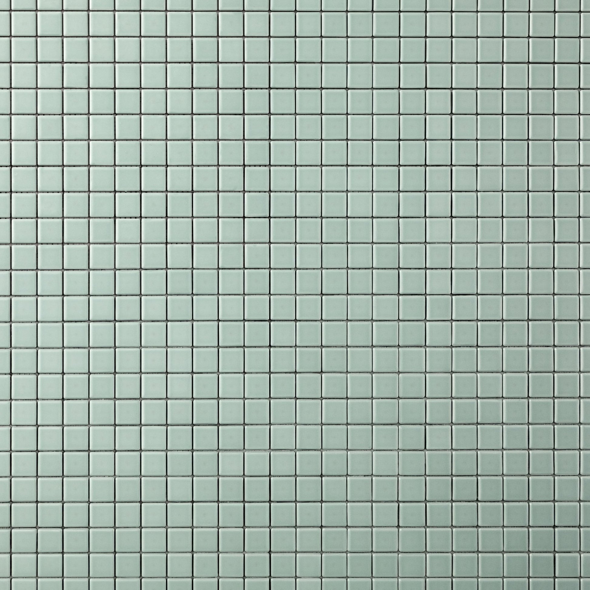 Chroma Grid | Aquamarine 1x1" Square Matte Mosaic Tile - Cemento Collection