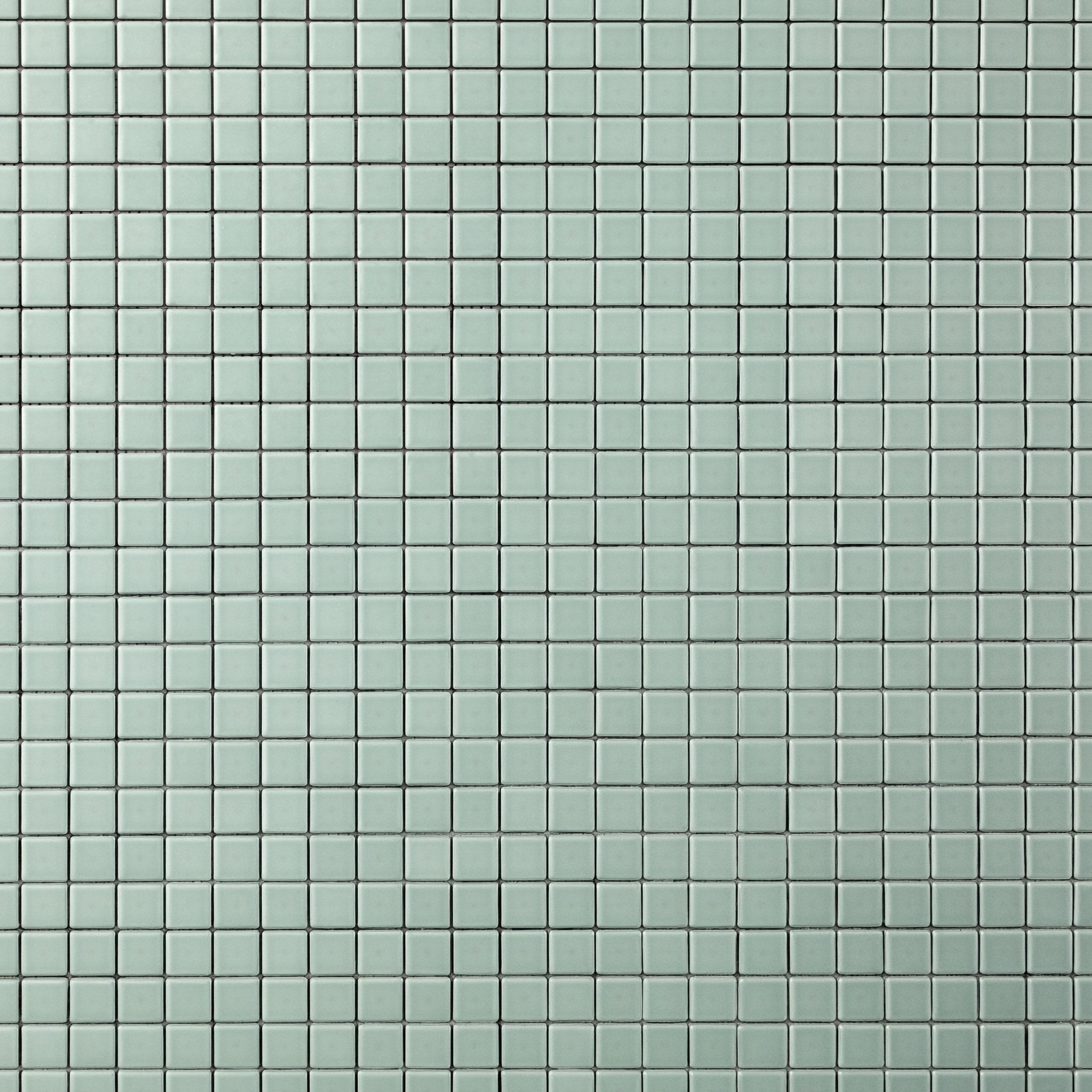 Chroma Grid | Aquamarine 1x1" Square Matte Mosaic Tile - Cemento Collection