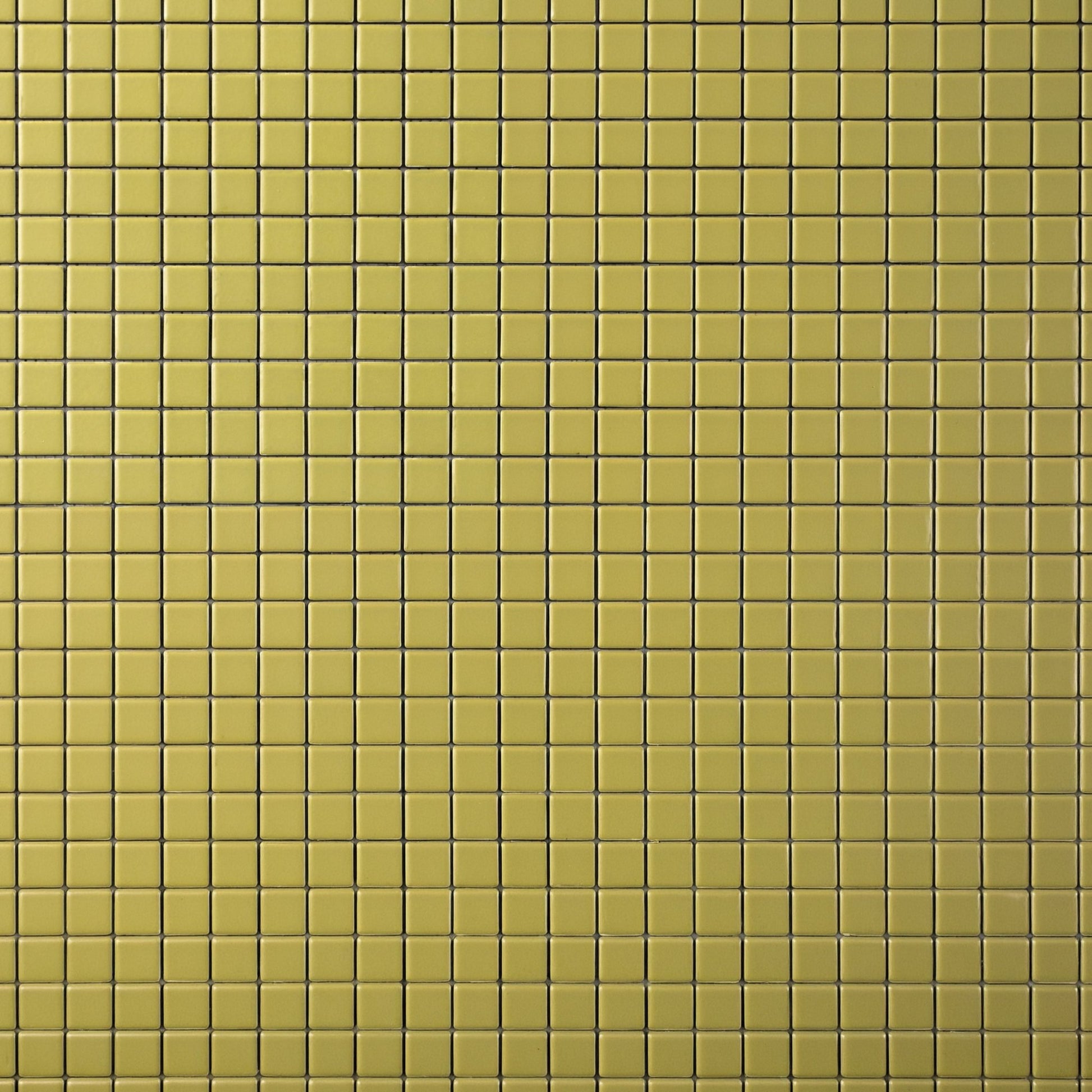 Chroma Grid | Fennel Green 1x1" Square Matte Mosaic Tile - Cemento Collection