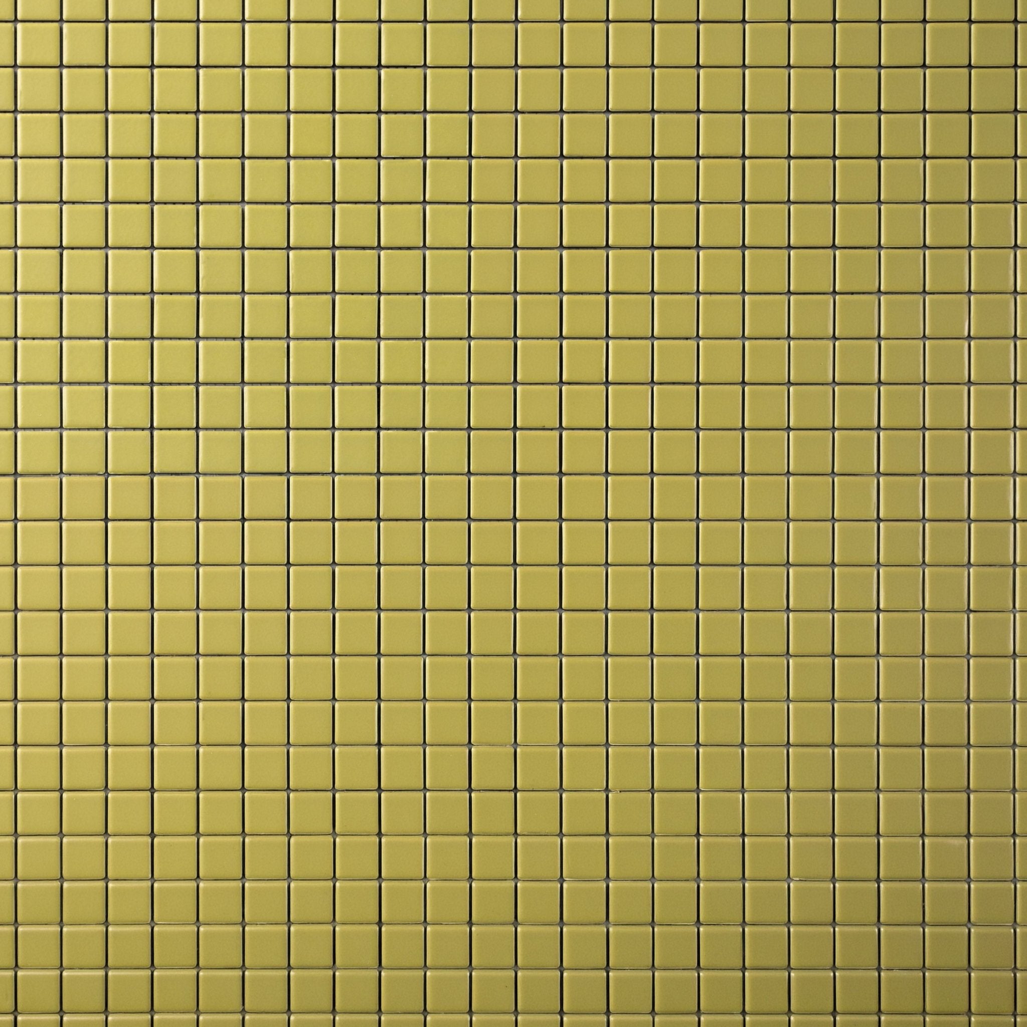 Chroma Grid | Fennel Green 1x1" Square Matte Mosaic Tile - Cemento Collection