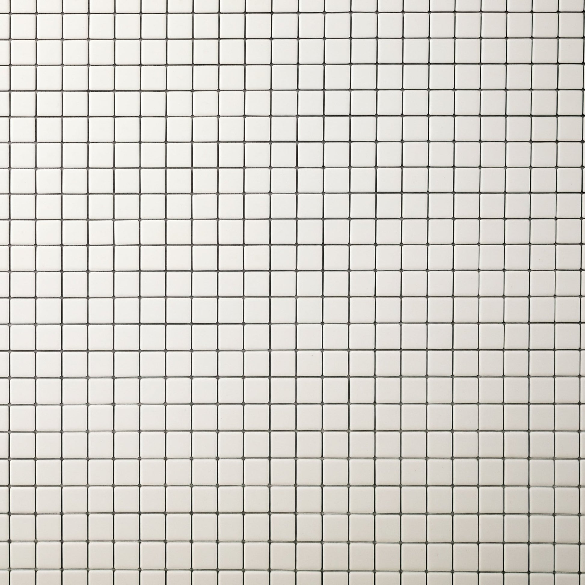Chroma Grid | Limewash White 1x1" Square Matte Mosaic Tile - Cemento Collection