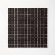 Chroma Grid | Mocha Brown 1x1" Square Matte Mosaic Tile - Cemento Collection