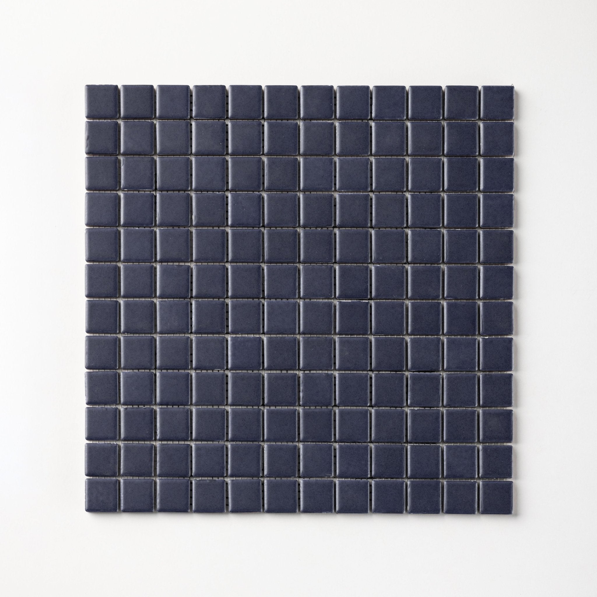 Chroma Grid | Ocean Blue 1x1" Square Matte Mosaic Tile - Cemento Collection