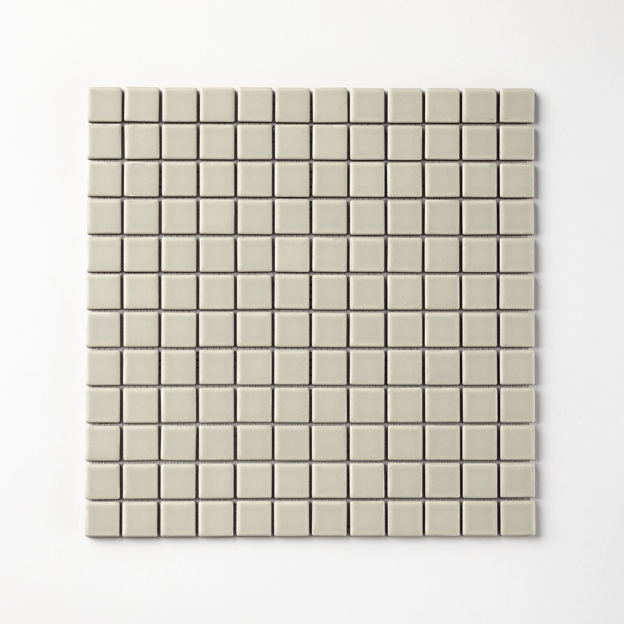 Chroma Grid | Pistachio Cream 1x1" Square Matte Mosaic Tile - Cemento Collection