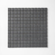 Chroma Grid | Seared Gray 1x1" Square Matte Mosaic Tile - Cemento Collection