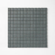 Chroma Grid | Shadow Blue 1x1" Square Matte Mosaic Tile - Cemento Collection