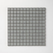 Chroma Grid | Silver Lining 1x1" Square Matte Mosaic Tile - Cemento Collection
