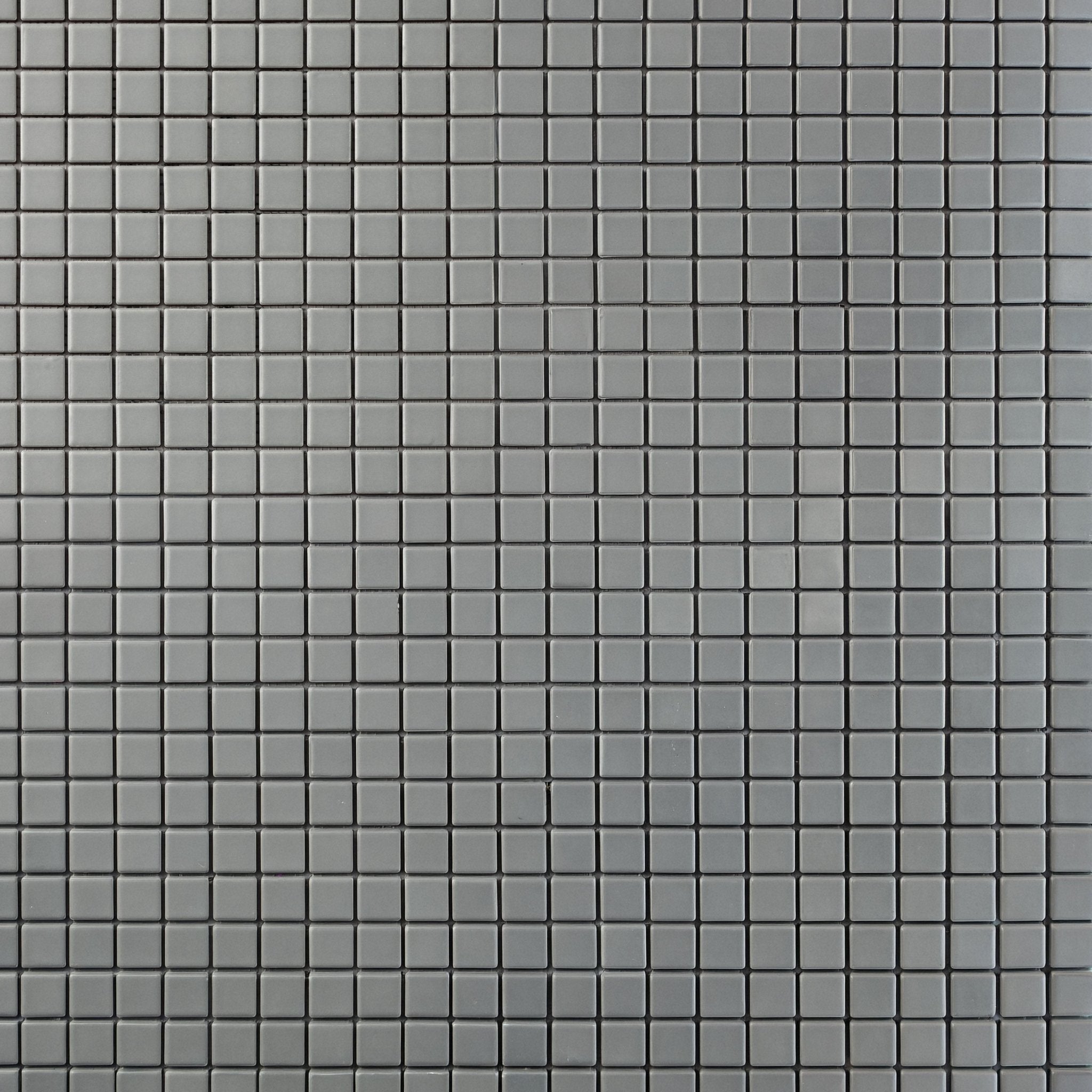Chroma Grid | Silver Lining 1x1" Square Matte Mosaic Tile - Cemento Collection