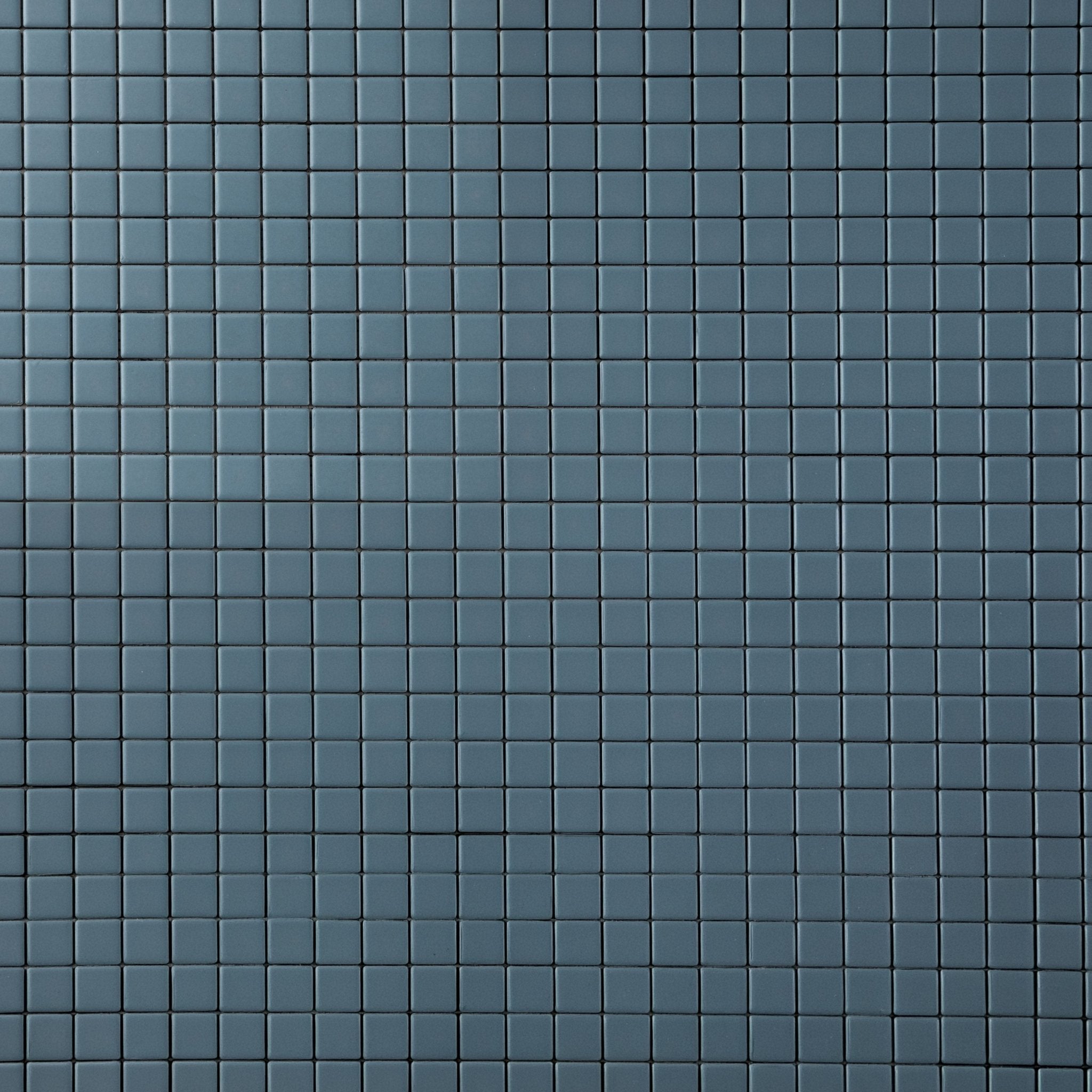 Chroma Grid | Soft Denim 1x1" Square Matte Mosaic Tile - Cemento Collection