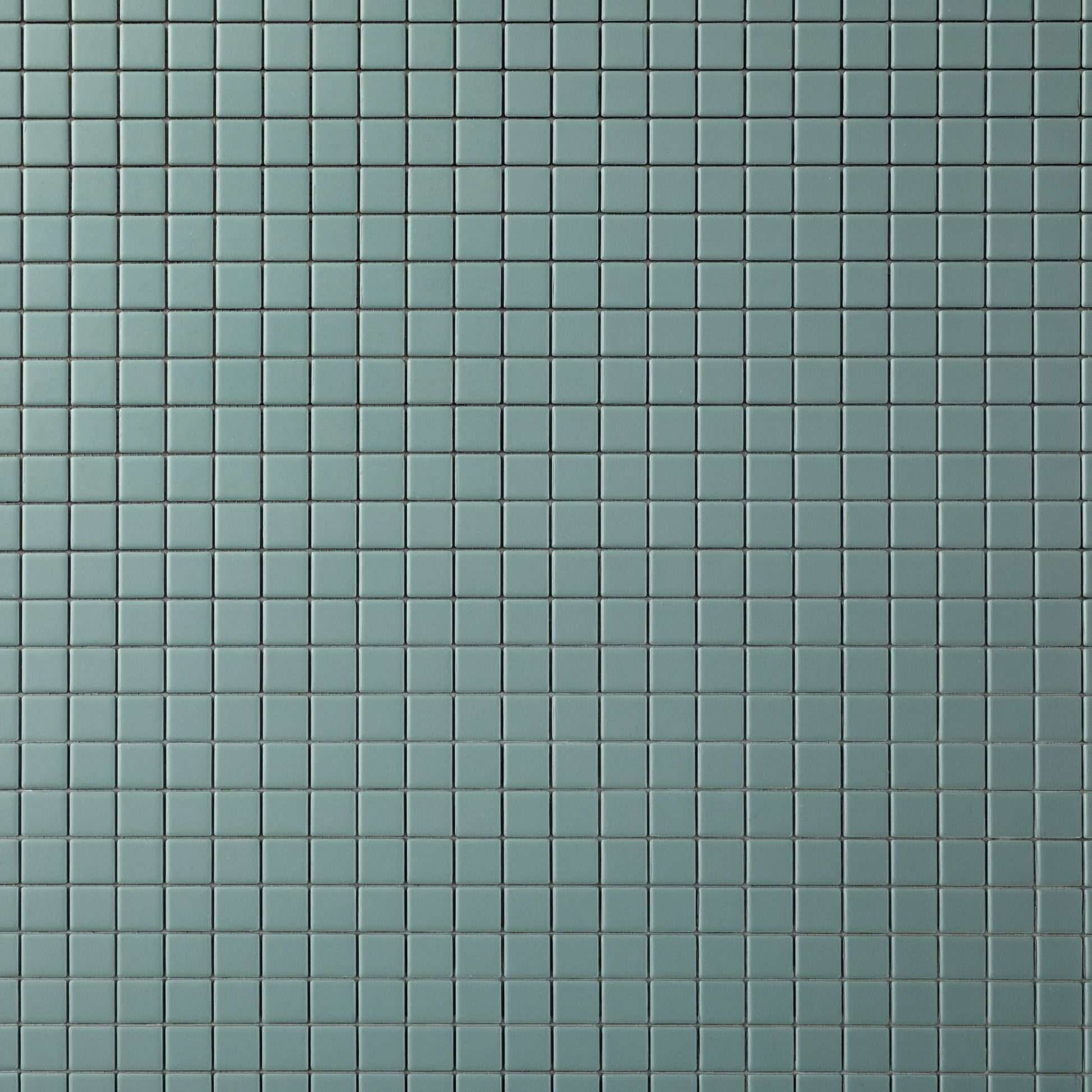 Chroma Grid | Spearmint Blue 1x1" Square Matte Mosaic Tile - Cemento Collection