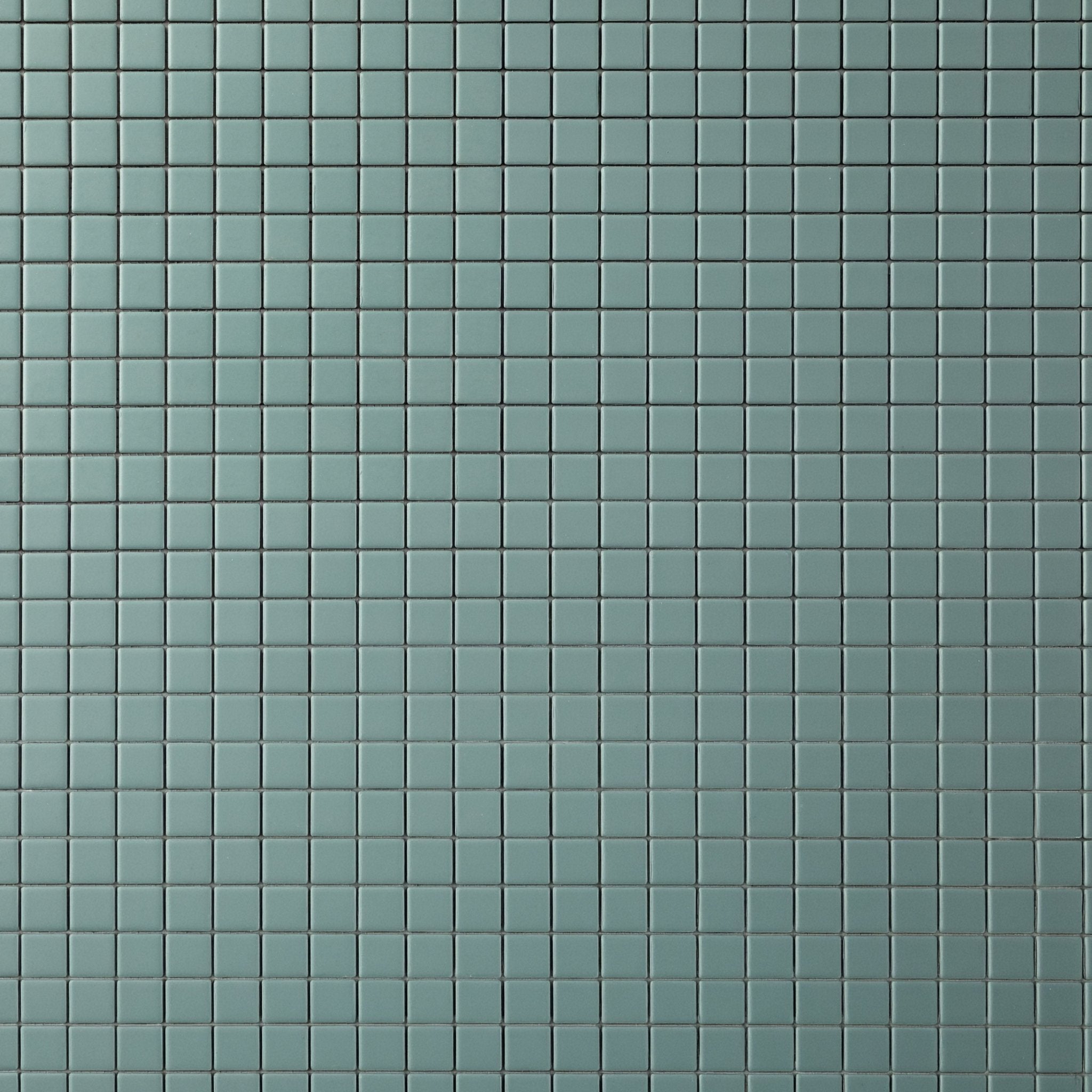 Chroma Grid | Spearmint Blue 1x1" Square Matte Mosaic Tile - Cemento Collection