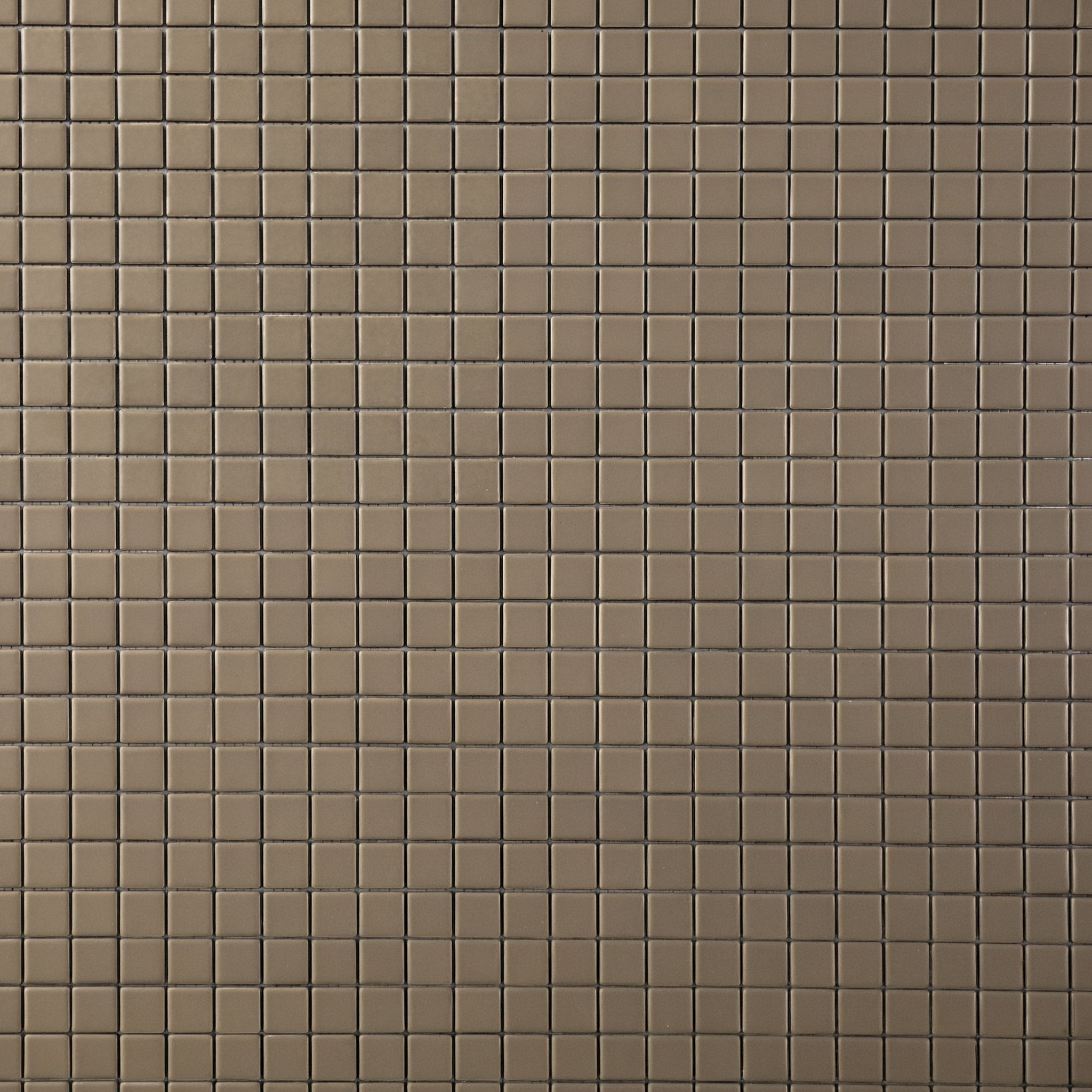 Chroma Grid | Woodland Taupe 1x1" Square Matte Mosaic Tile - Cemento Collection