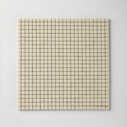Chroma Pixel | Almond Cream 1/2x1/2" Square Matte Mosaic Tile - Cemento Collection