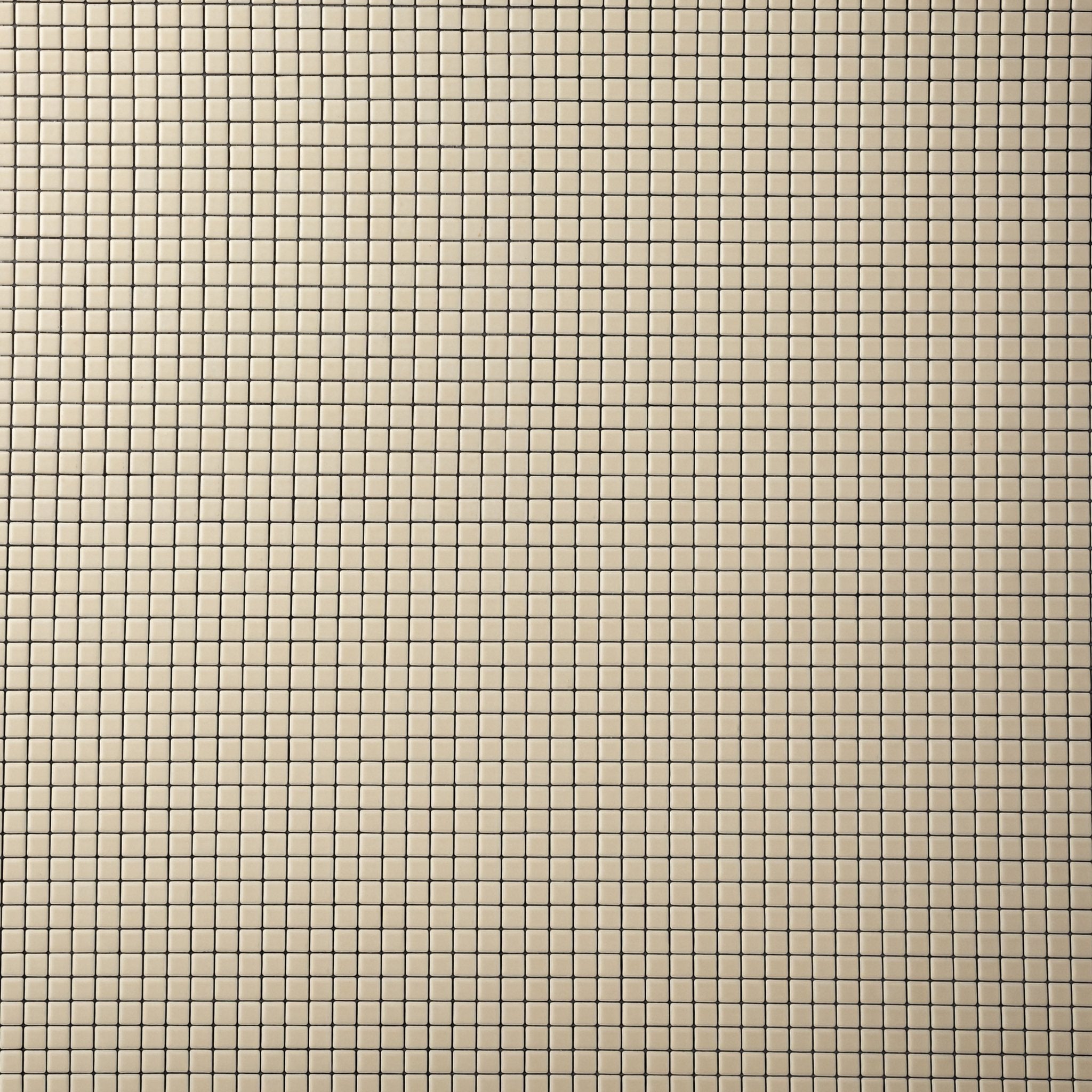 Chroma Pixel | Almond Cream 1/2x1/2" Square Matte Mosaic Tile - Cemento Collection