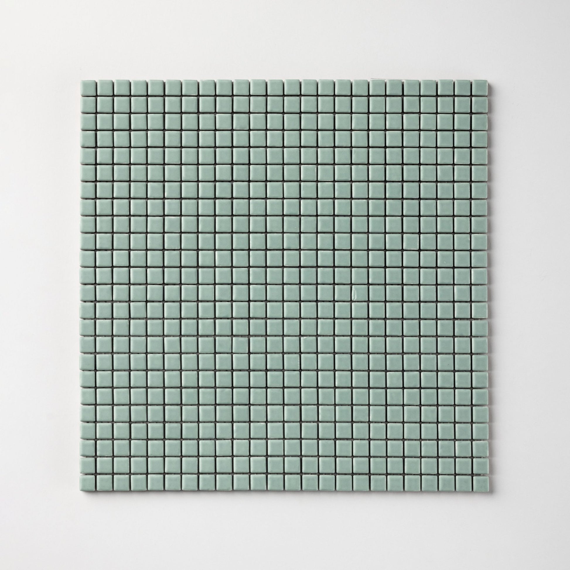 Chroma Pixel | Aquamarine 1/2x1/2" Square Matte Mosaic Tile - Cemento Collection